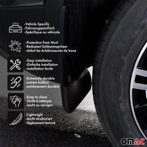 Mazda CX-5 Mudflaps - Omac - Black - '13-'16